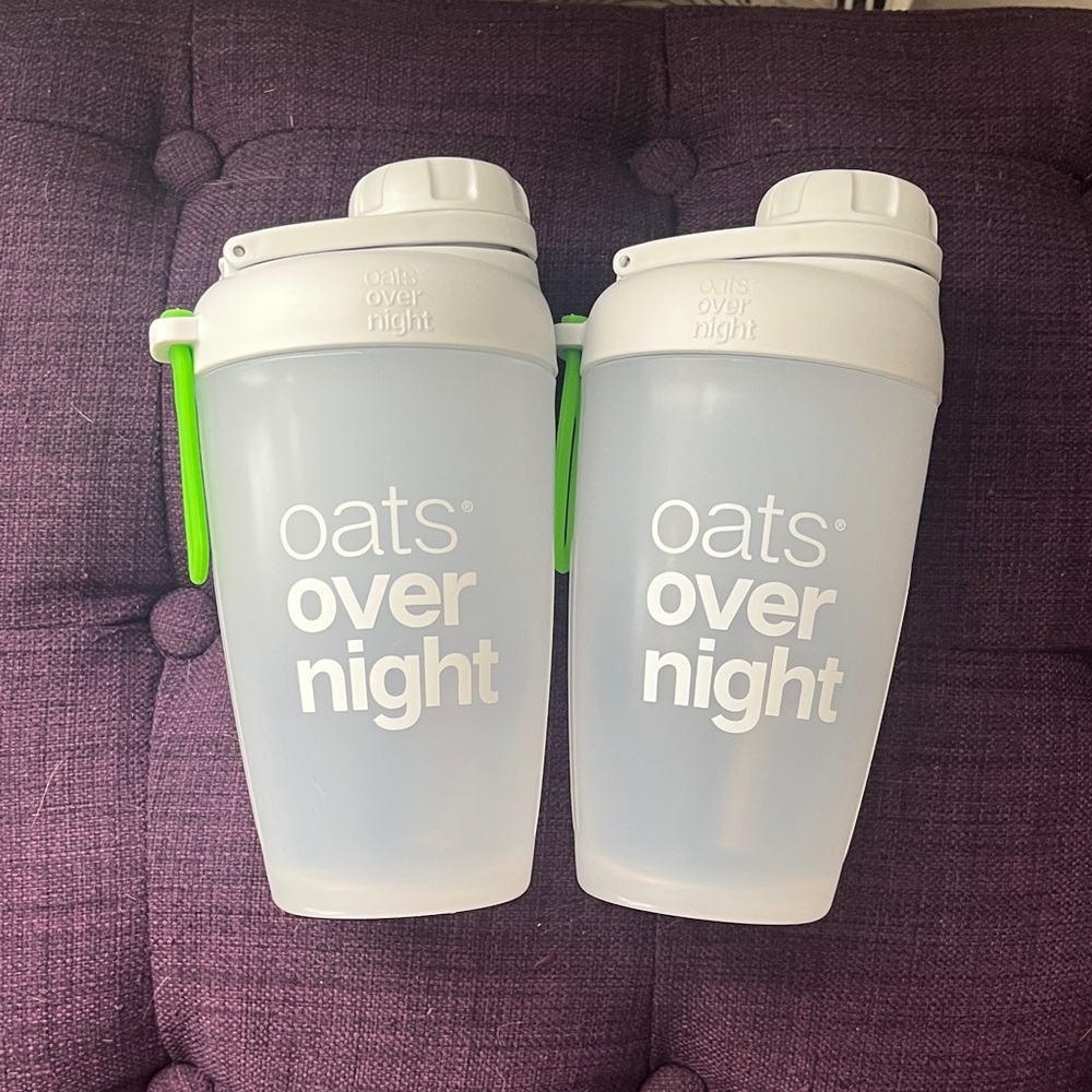 Overnight Oats Shaker Bottles - 2 Count New Never Used - Picture 6 of 10